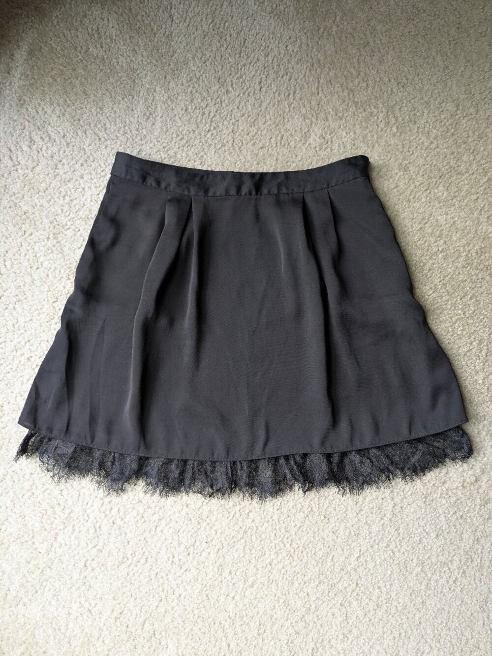 Gap Black Skirt with lace trim